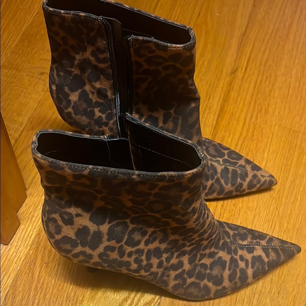 Brand New Leopard Print Ankle Boots-Nine West